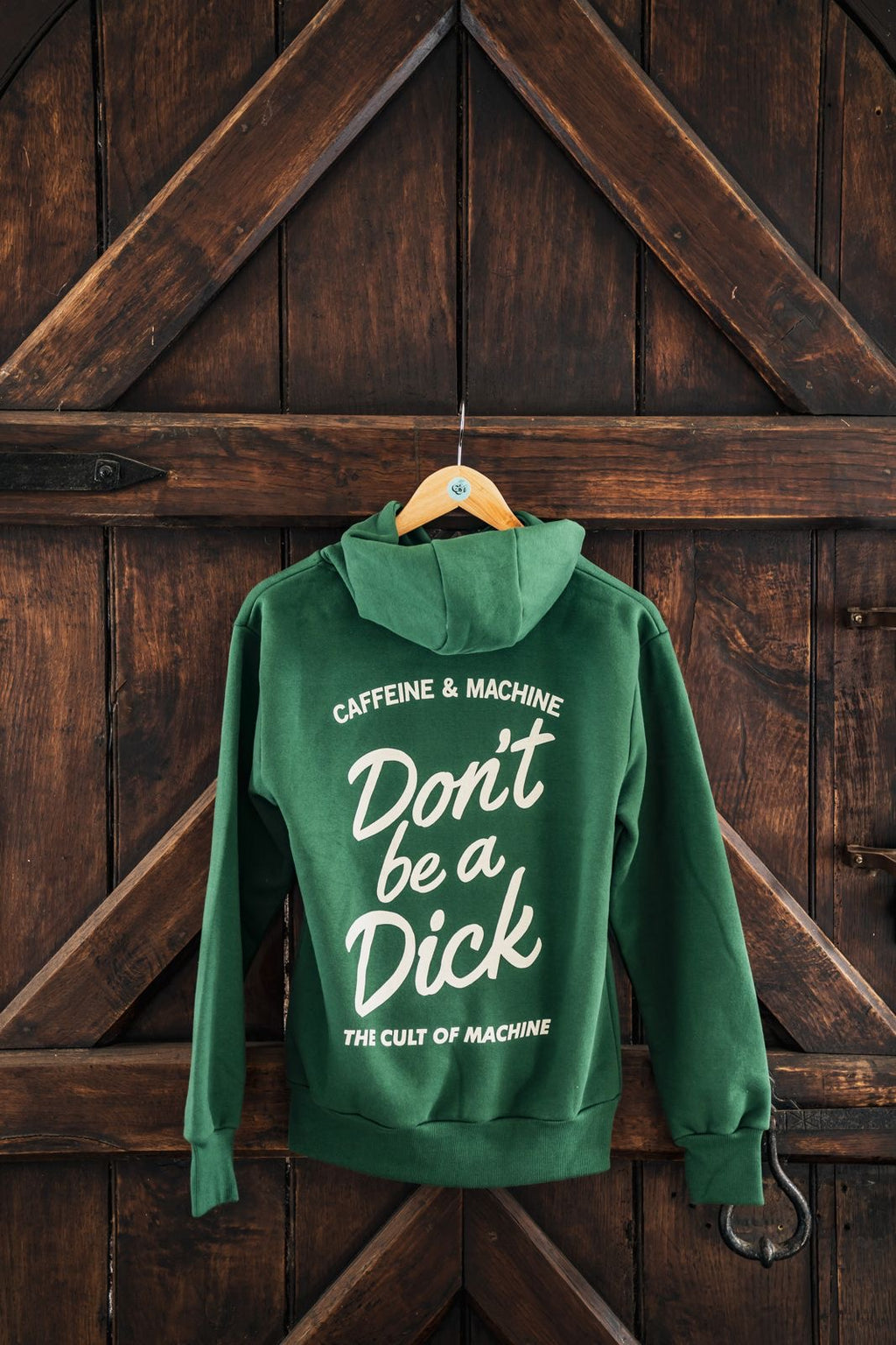 C&M.Don't Be A Dick. Hoody.Green & Cream