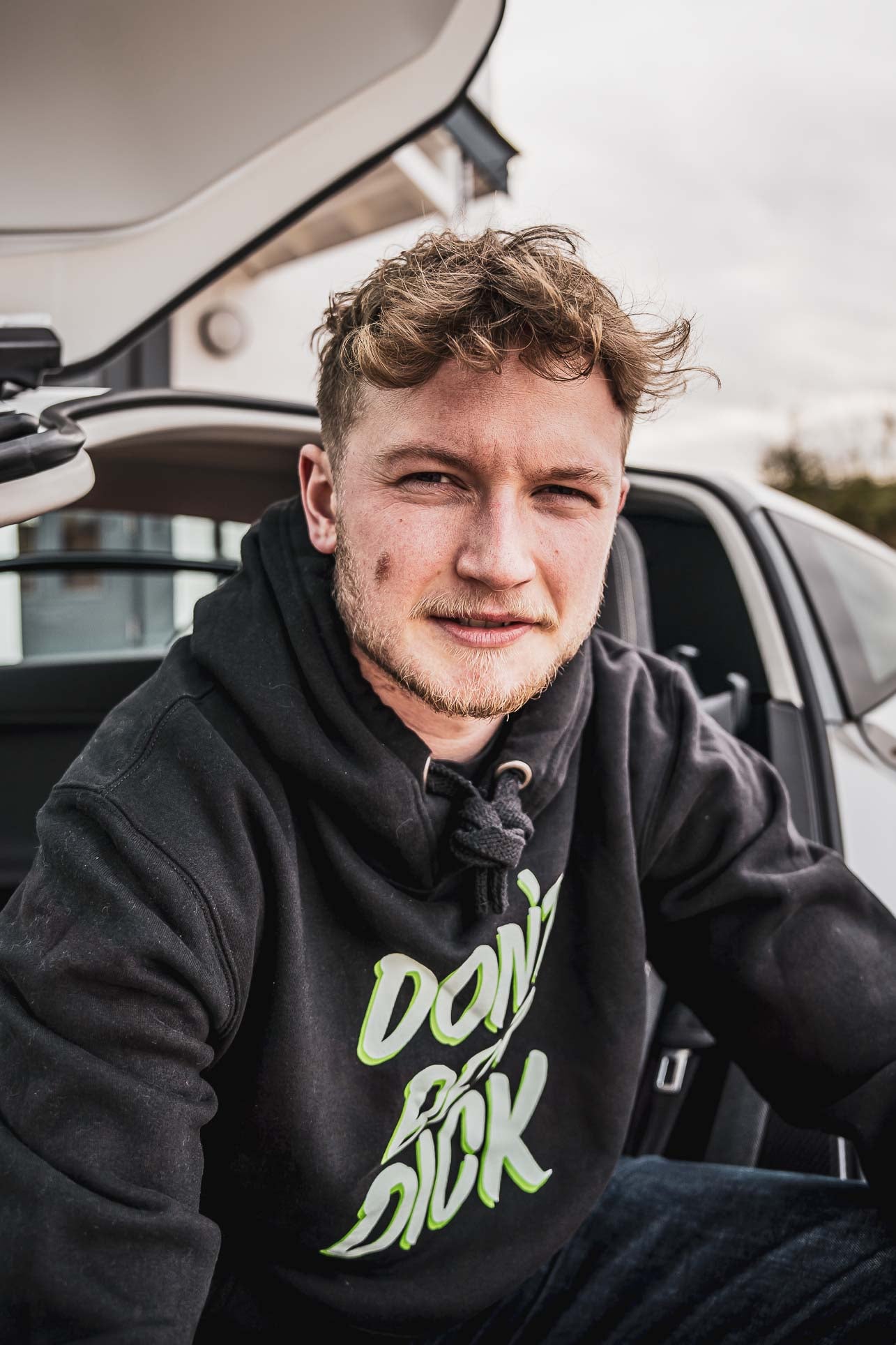 C&M.Don't Be A Dick. Hoody. Black & Green