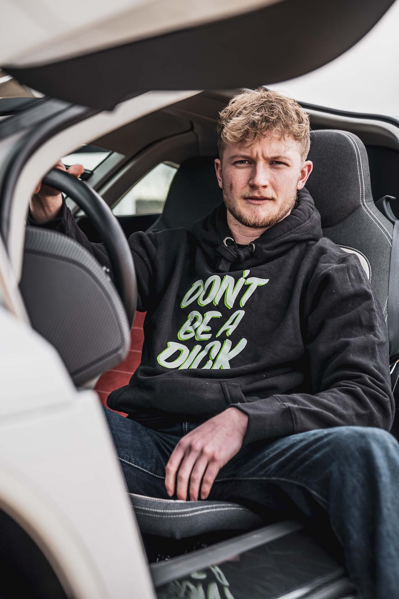 C&M.Don't Be A Dick. Hoody. Black & Green