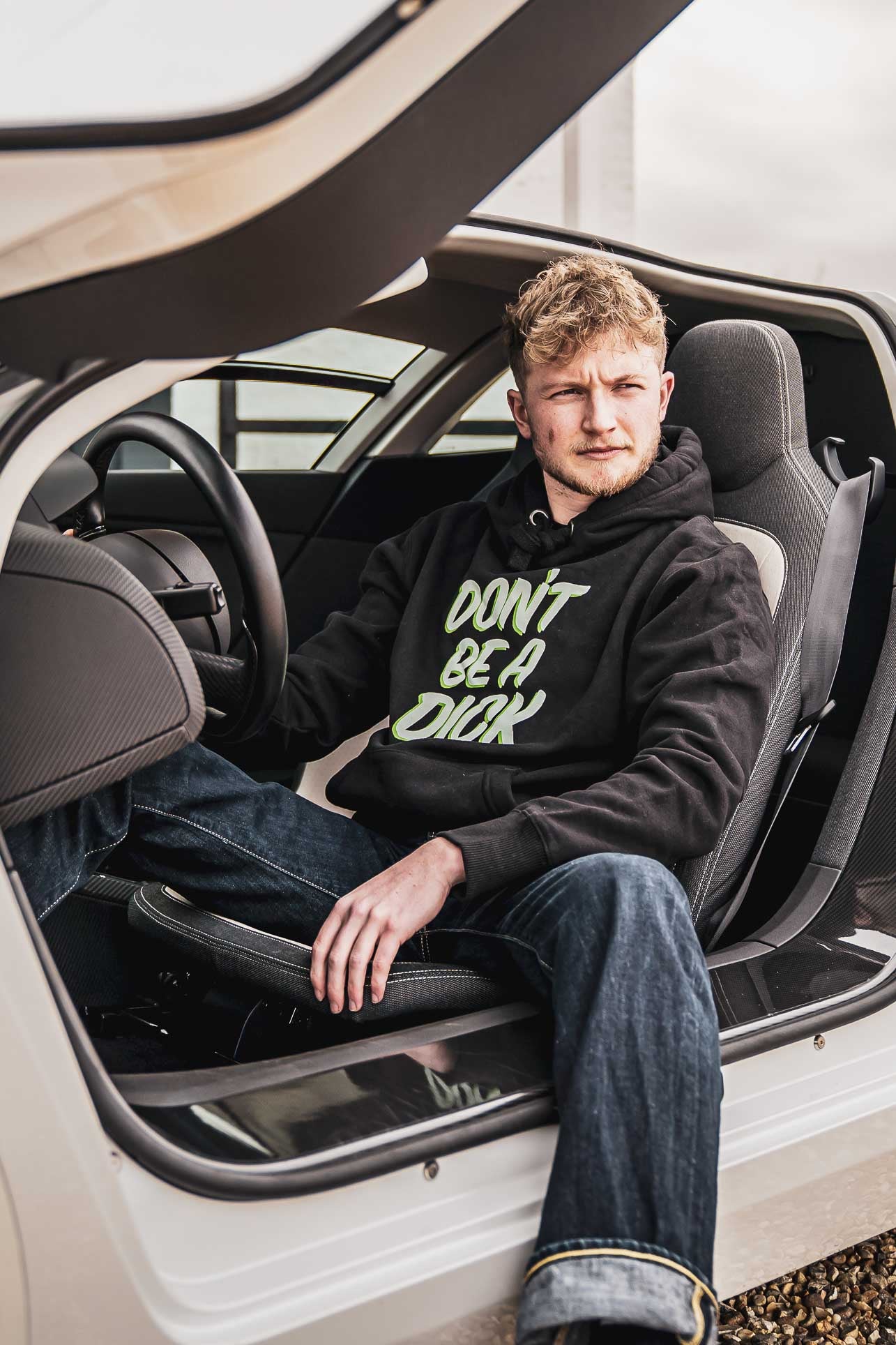 C&M.Don't Be A Dick. Hoody. Black & Green