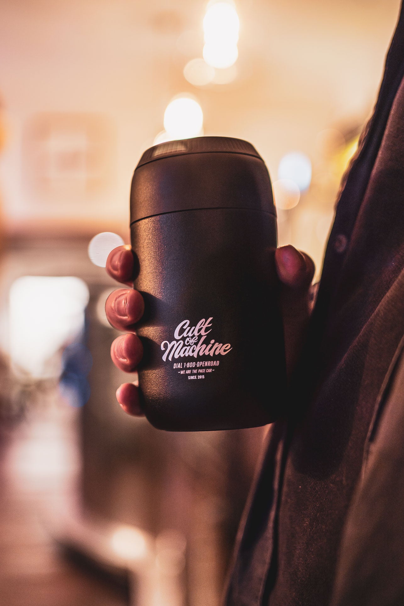 Cult of Machine X Chilly's. Coffee Cup. Black
