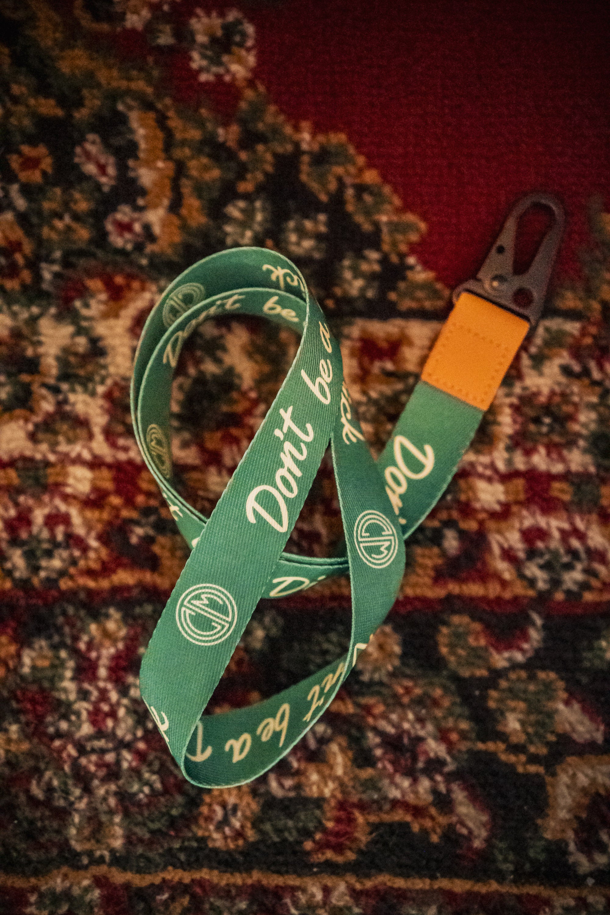 Don't Be A Dick. Green. Lanyard
