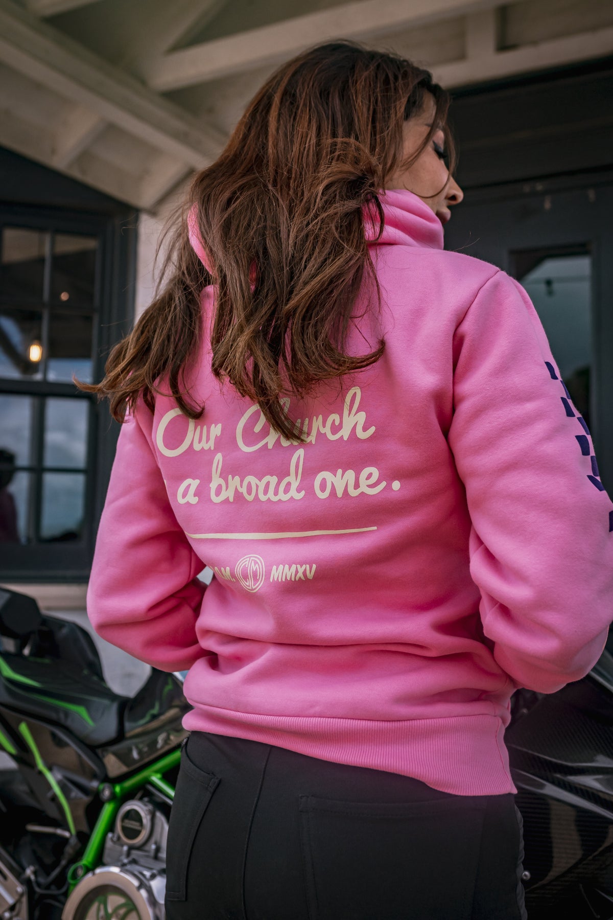 COM. Hoody. Pink