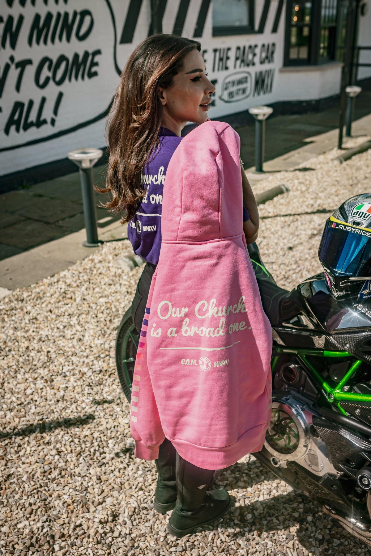 COM. Hoody. Pink
