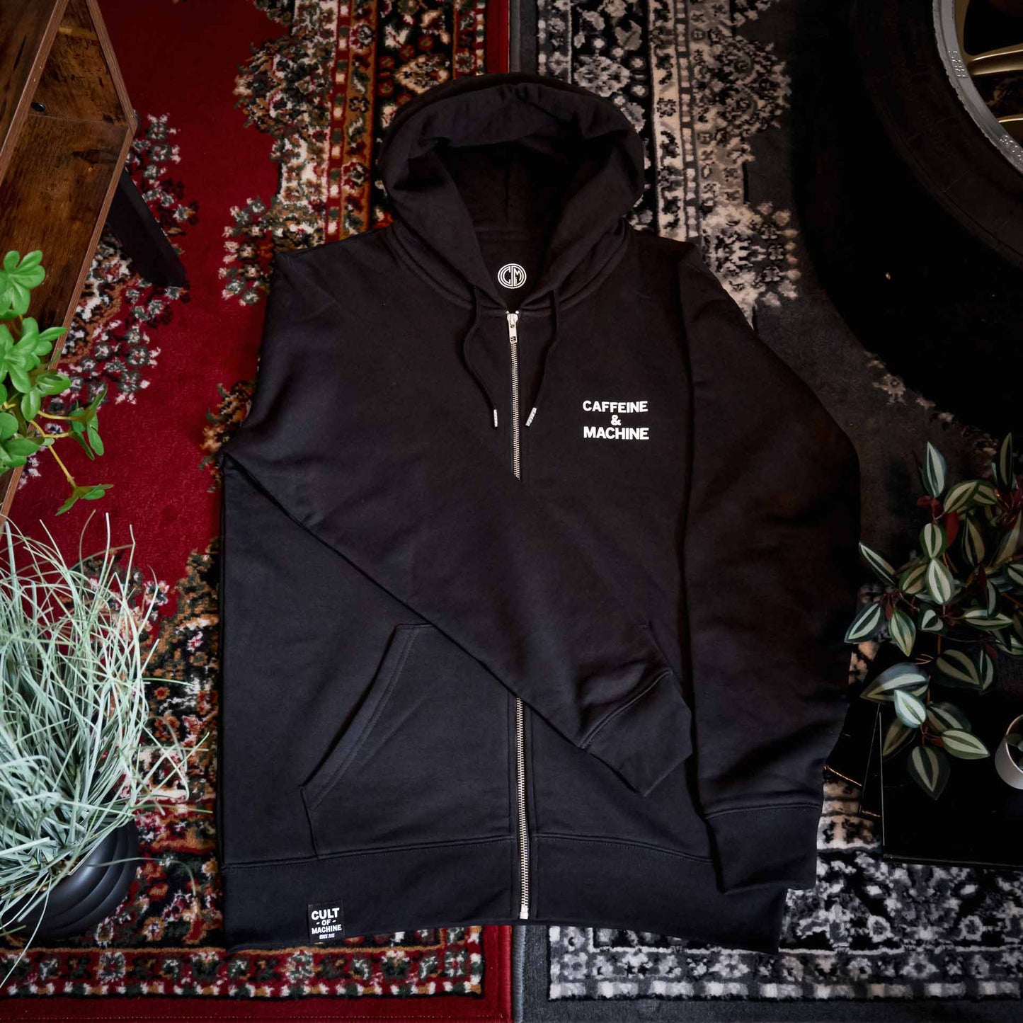 The Bowl. Zip up Hoody. Black