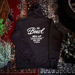 The Bowl. Zip up Hoody. Black