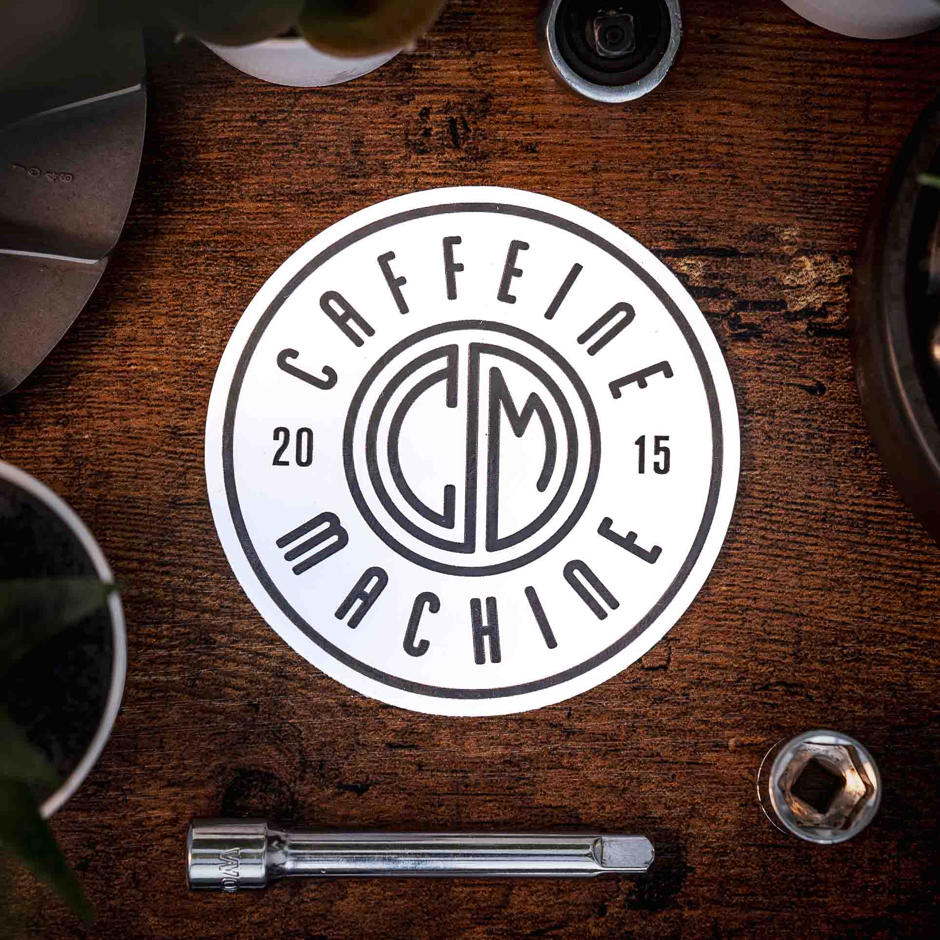 C&M. Roundel. White. Sticker