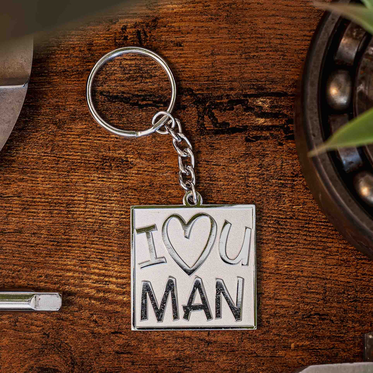 I Love You, Man. Keyring. Metal – The Cult of Machine