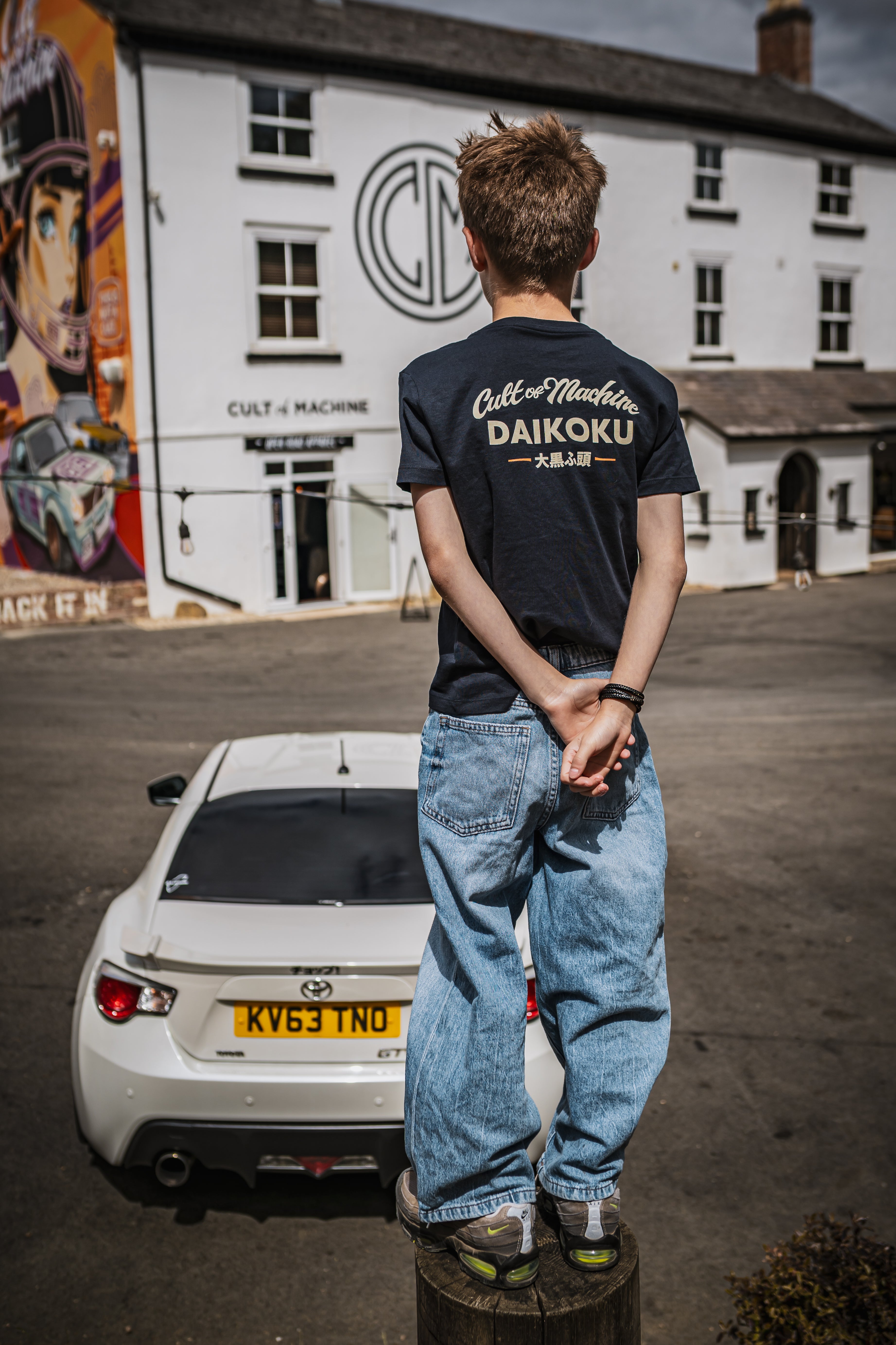 Daikoku.Navy Kids. Tee.