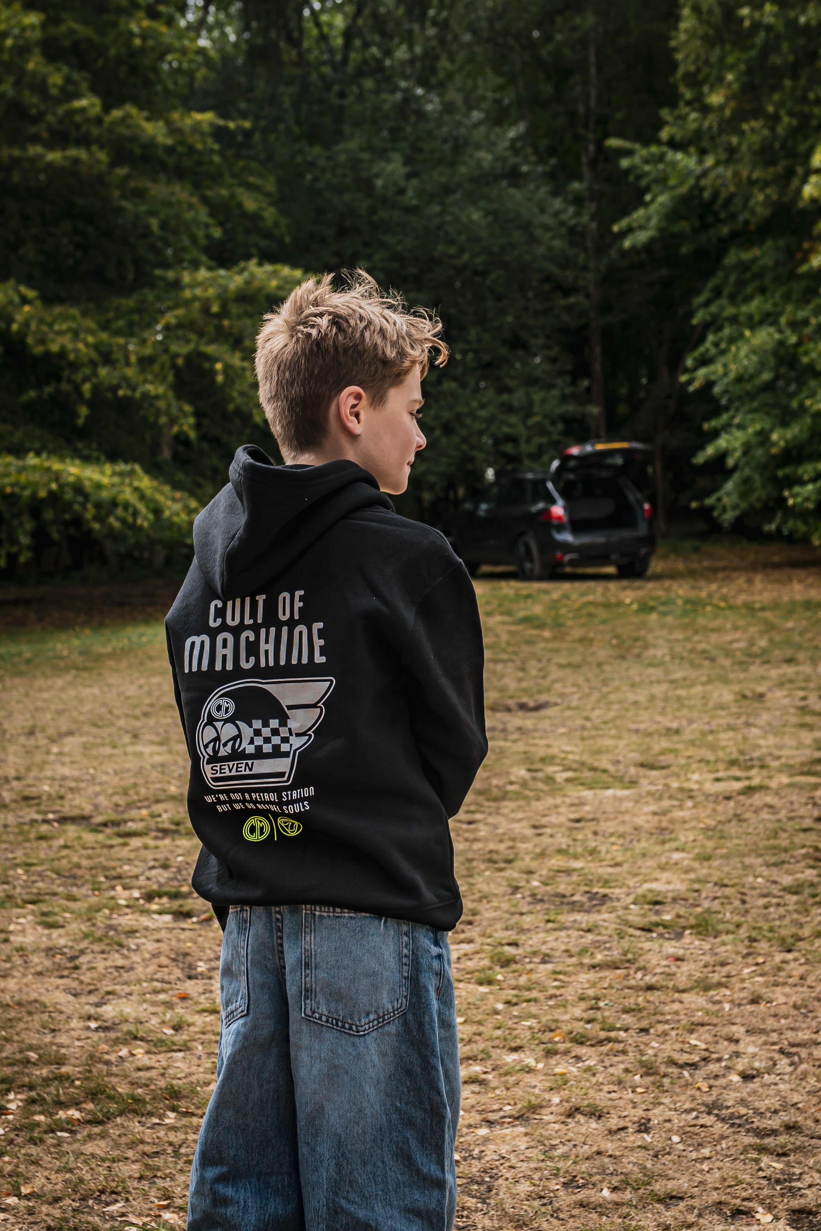 CULT x Caterham. Kids Hoody. Black