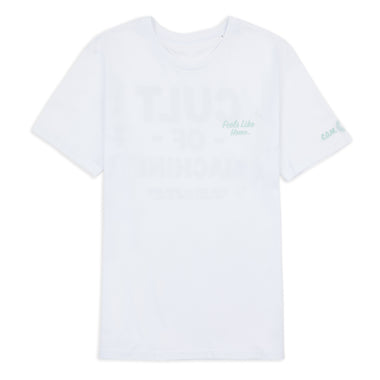 Cult Of Machine. Tee. White With Green