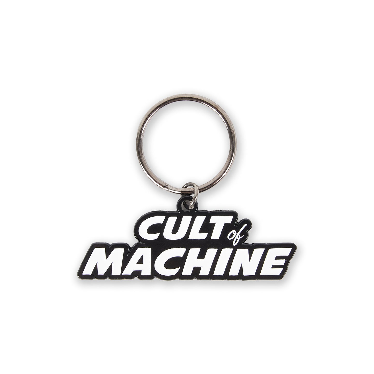 Cult Of Machine. Keyring. Black & White – Caffeine & Machine