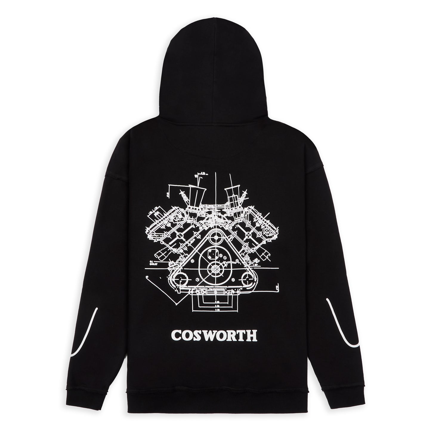 Cosworth X Cult of Machine. Hoody. Black