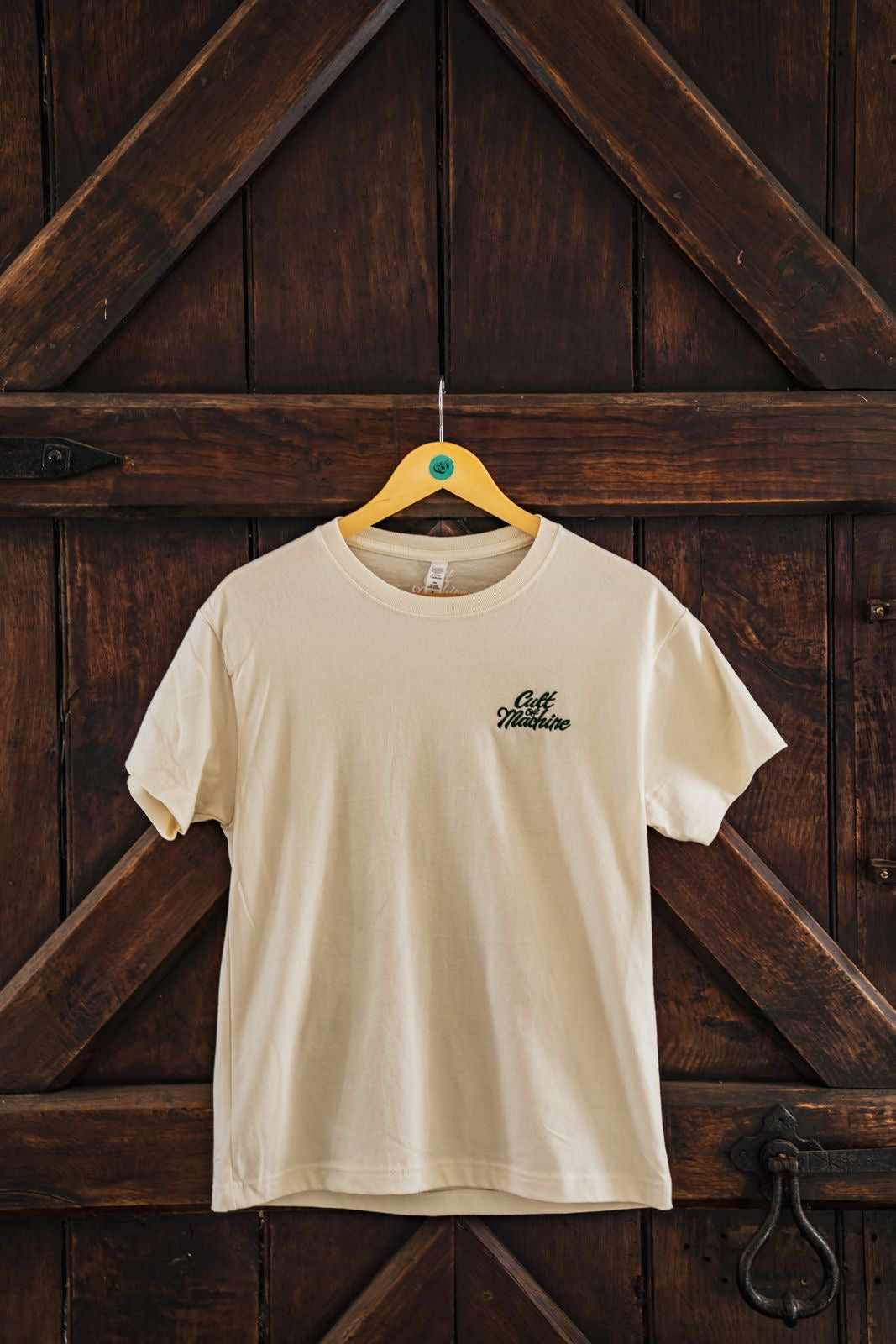 C&M.Don't Be A Dick. Tee. Green & Cream
