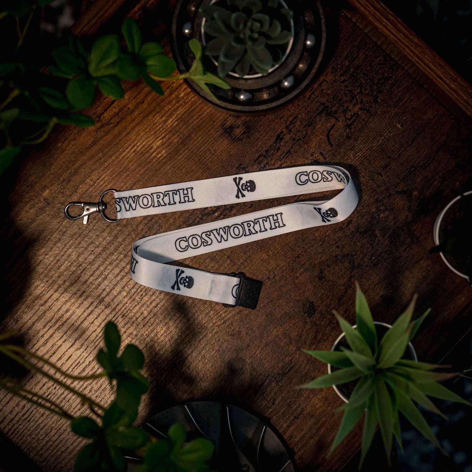 COSWORTH X COM. LANYARD. WHITE