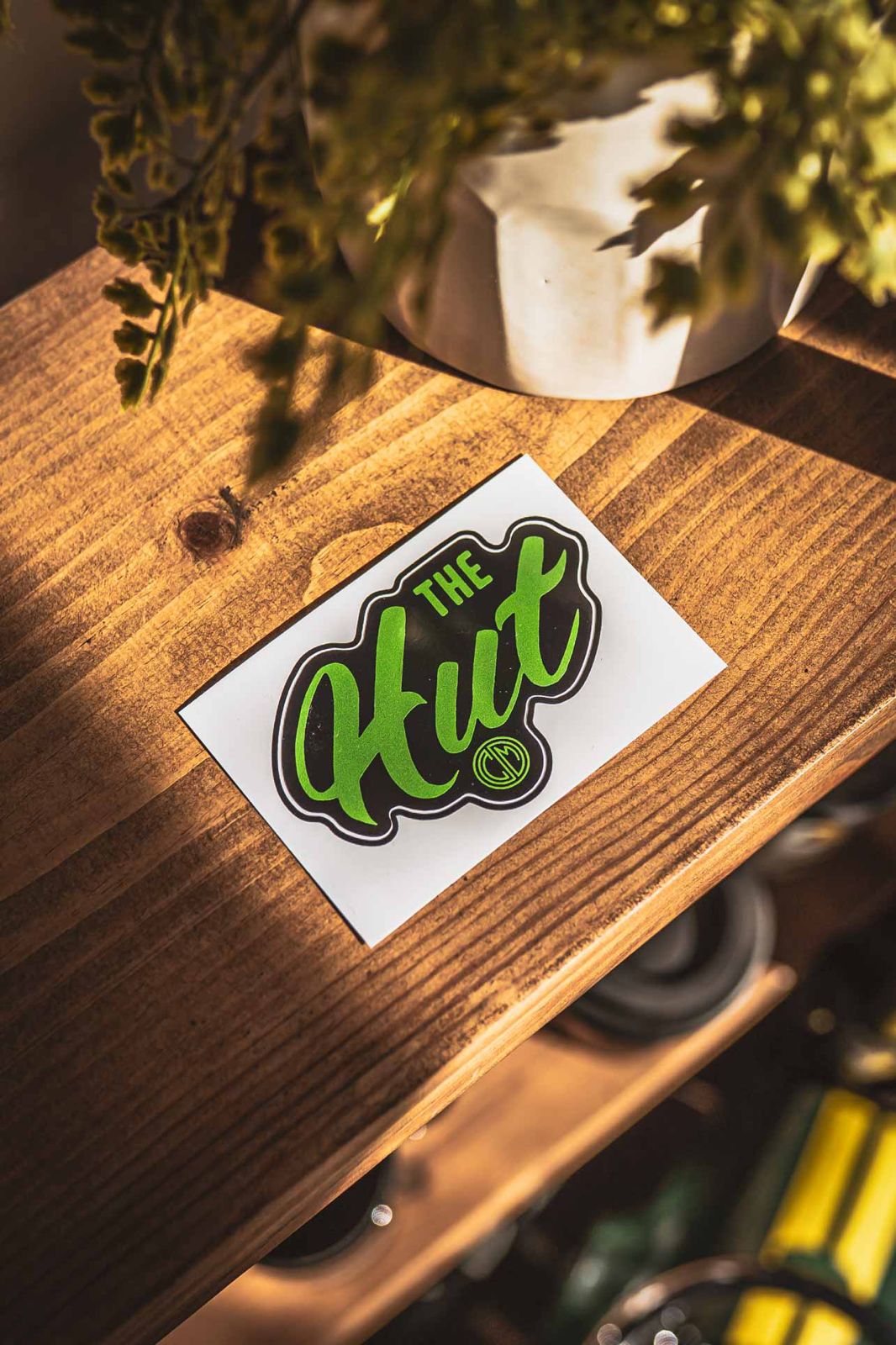 C&M. The Hut. Sticker