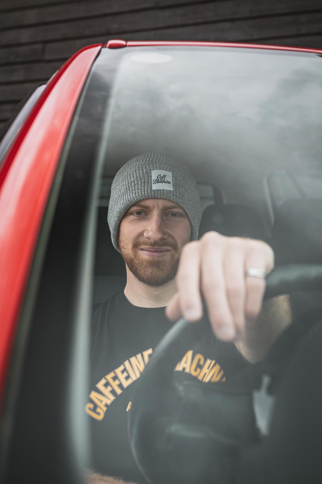 Cult Of Machine. Beanie. Grey