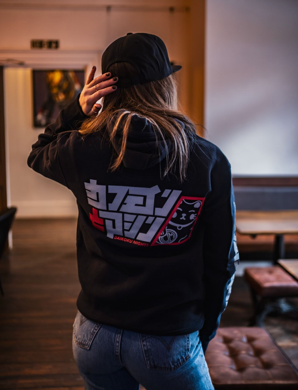 Daikoku. Blue series. Hoody.Navy