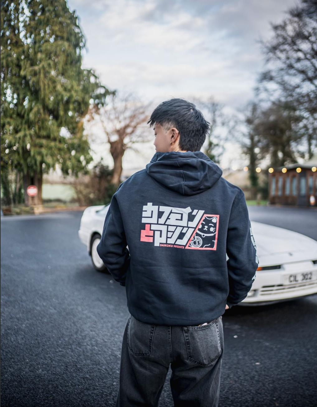 Daikoku. Blue series. Hoody.Navy