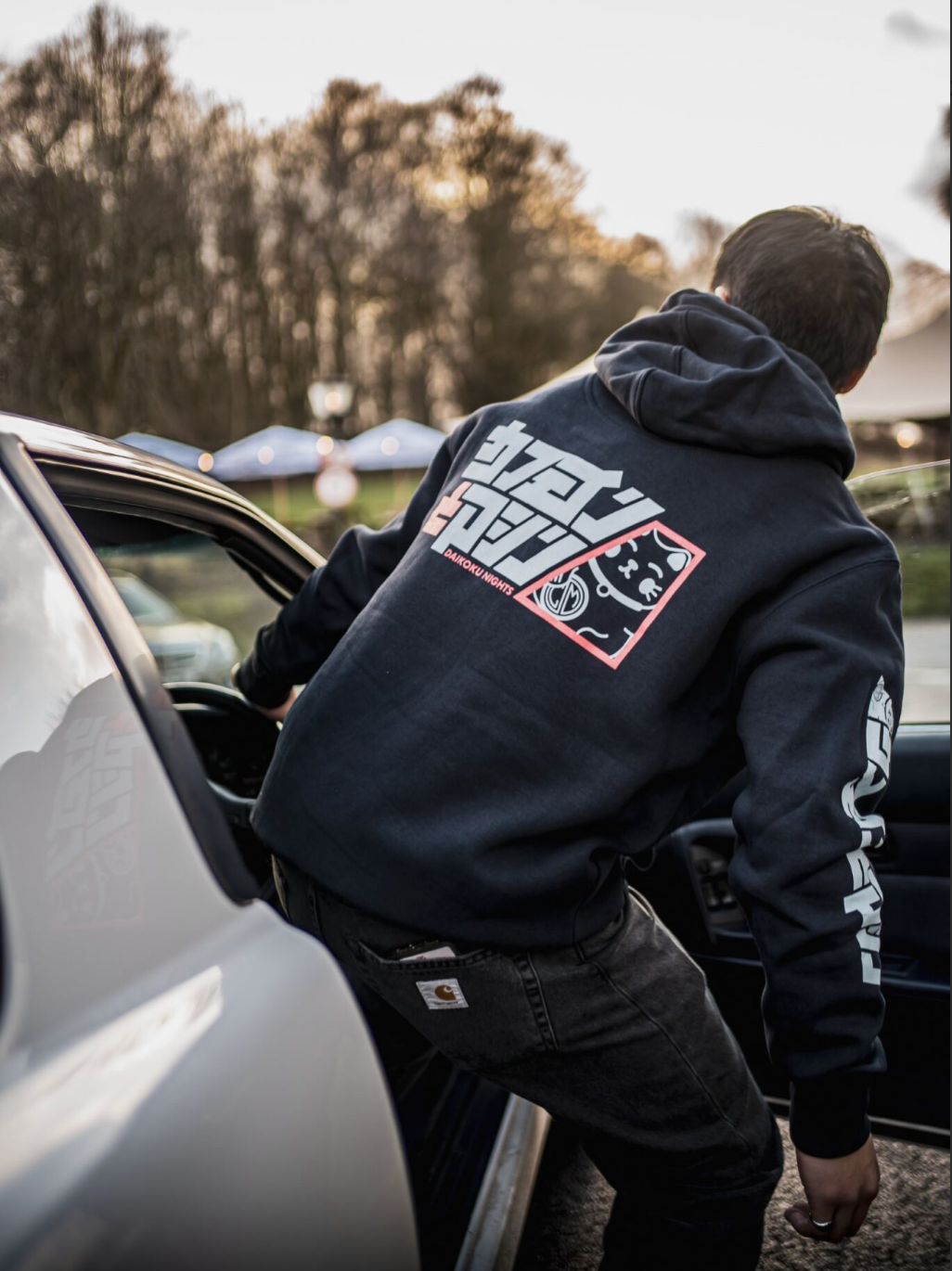 Daikoku. Blue series. Hoody.Navy