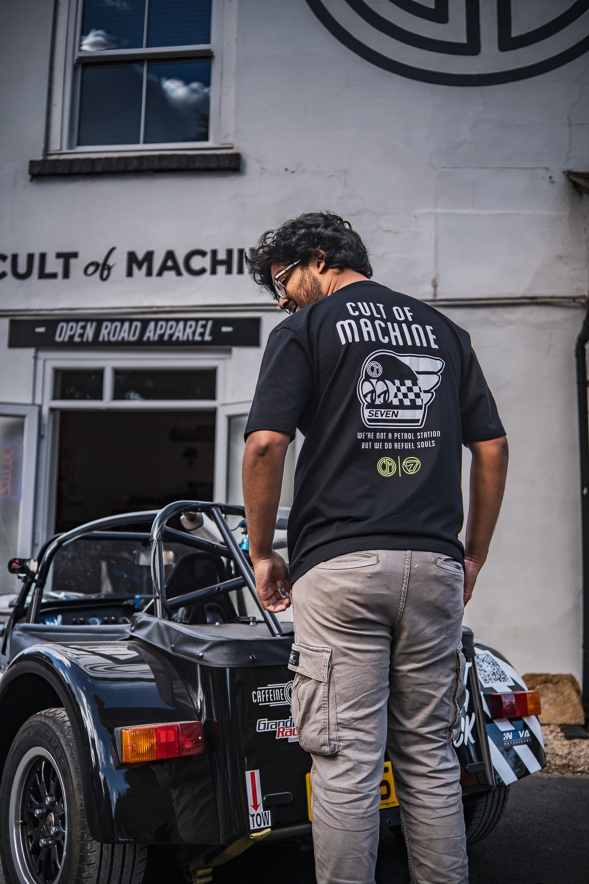 CULT x Caterham. Tee. Black