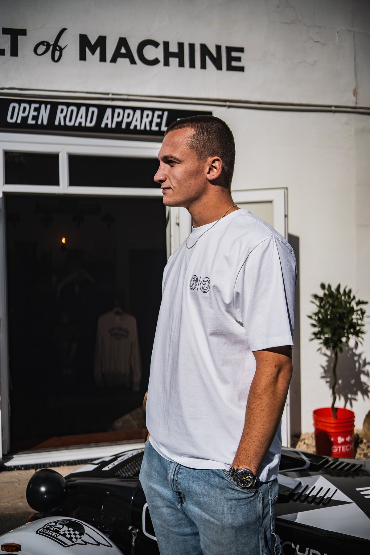 CULT x Caterham. Tee. White