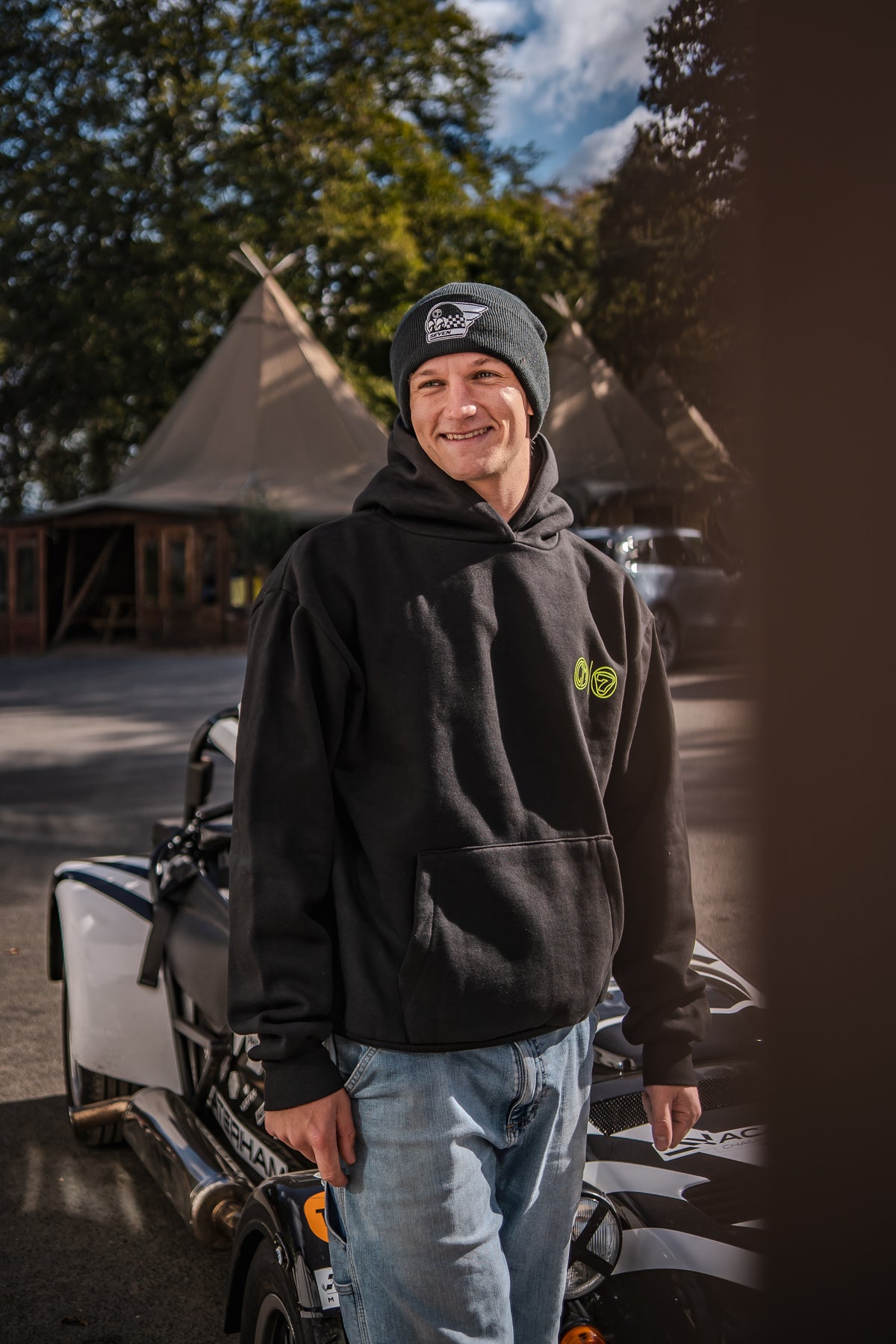 CULT x Caterham. Beanie Helmet. Black